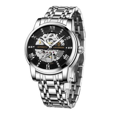 Reloj Automático Ben Nevis Esqueleto Acero Inoxidab Impermeable Y Luminoso Para Hombre Correa Plateado Fondo Negro Blanco - $349.50 en Mercado Libre | PrecioMX