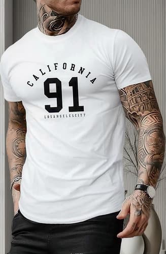 Playera Elcoo Hombre Algodón Estampada Casual Manga Corta - $68.00 en Mercado Libre | PrecioMX