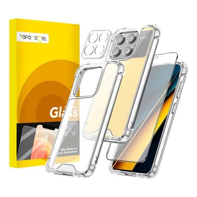 Funda Para Poco X6 Pro Acrilico Transparente + Mica Para Pantalla Y Mica Para Camara Liso - $134.39 en Mercado Libre | PrecioMX