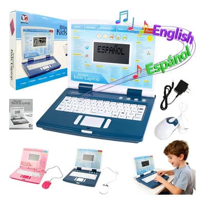 Computadora Laptop Para Niños Computadora De Juguete Didáctica Español Inglés Portátil Educativo Niños Laptop De... Azul - $298.00 en Mercado Libre | PrecioMX