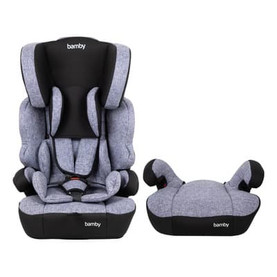 Autoasiento Para Carro Silla De Bebe Seguridad 9m A 11 Años Color Negro Liso