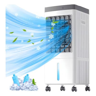 Enfriador De Aire Acondicionado Portátil Frio 10L Color Blanco