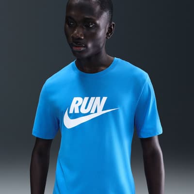 Nike Playera Dri-fit Azul Para Correr Para Hombre
