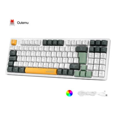 Terport 90% Teclado Mecánico Español Tr95-e150 Luces Rgb Con 20 Efectos, Huano Red, Switch Hotswap, Teclado Gamer De 95 Teclas Antighosting Bosque Alámbrico Español Latinoamérica - $789.60 en Mercado Libre | PrecioMX