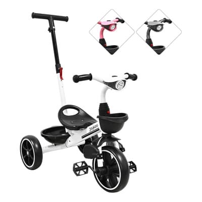 Triciclo Para Niños Con Luces Y Sonido Bastón De Empuje Blanco - $1,099.00 en Mercado Libre | PrecioMX