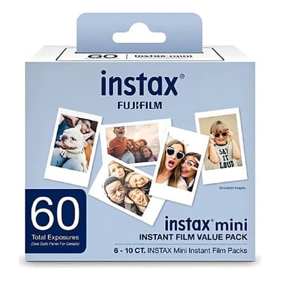 Repuesto Para Cámara Fujifilm , Para Instax Mini, 60 Fotos Blanco