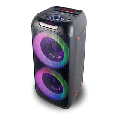 Bocina Portatil Bluetooth Steelpro Nebula Negro Suspension de Aire