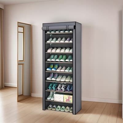 Quanna Zapatera Organizador Closet Zapatos 9 Niveles De Varias Capas Simple Para Zapatos Ensamblado Para Bricolaje, Organizador De Zapatos Estante Para El Hogar Dormitorio Almacenamiento Armario