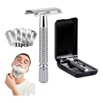 Savefree®rastrillo Clasico Barbero Desarmable Acero Inoxidable Full - $98.28 en Mercado Libre | PrecioMX