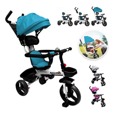 Triciclo Infantil 3 En 1 Para Bebé Bicicleta Tipo Carreola Color Azul - $1,159.00 en Mercado Libre | PrecioMX