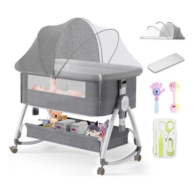 Minicuna Mamaease Moses Basket Gris Plegable 4 En 1 Con Mosquitero Y Colchón - $1,736.19 en Mercado Libre | PrecioMX