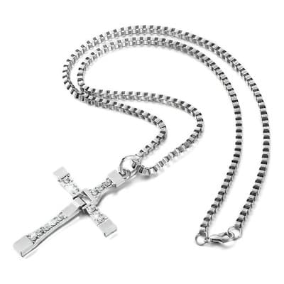 Collar Cruz Toretto Dominic Rapido Furioso Acero Color Plateado - $98.20 en Mercado Libre | PrecioMX