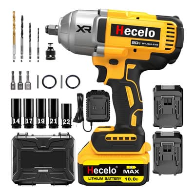 Hecelo Llave De Impacto Alto Torque 2 Batteries 1/2 Great Capacity | ¡incluye Kit De Enchufes De Regalo Y Maletín Plástico - $1,100.00 en Mercado Libre | PrecioMX