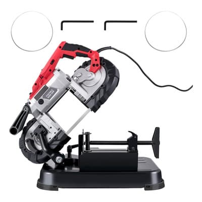 Sierra Cinta Portatil Para Metal 10 Amp. 1100w Hb Color Rojo Frecuencia 60 Hz