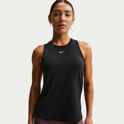 Nike One Camiseta Negra Dri-fit De Enrenamiento Para Mujer