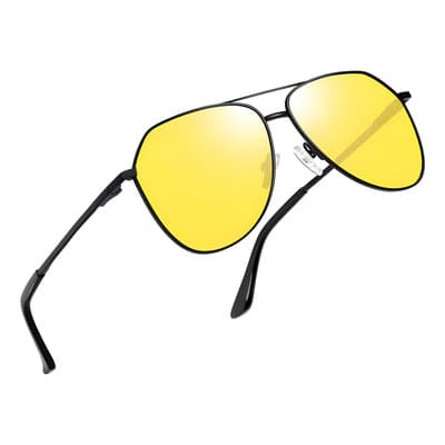 Lentes de Visión Nocturna Joopin M8218 Negro Mate UV Polarizados para Manejar