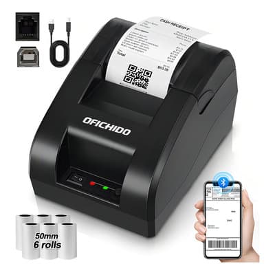 Impresora Térmica Tickets De 58mm Con Bluetooth Y Puerto Usb + 6 Rollos Papel Termico De 58 Mm, Impresora Portatil Bluetooth Nergo Negro - $395.60 en Mercado Libre | PrecioMX