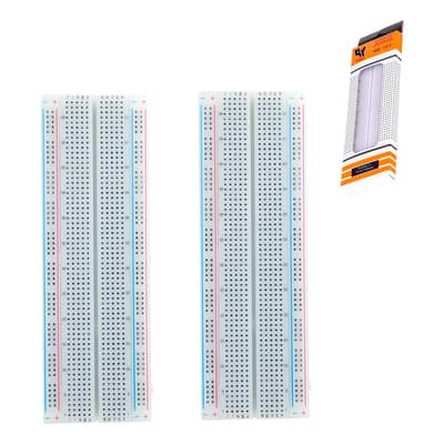 Tecneu 2 Piezas Protoboard 830 Puntos Proto Tablilla Mb-102 Para Arduino Y Pruebas - $74.09 en Mercado Libre | PrecioMX
