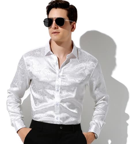 Camisa Manga Larga Casual Elegante Estampada Para Hombre - $294.26 en Mercado Libre | PrecioMX
