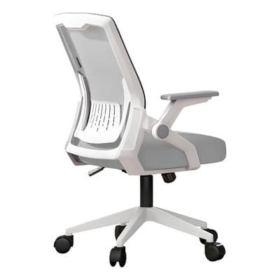 Silla De Oficina Escritorio Ergonómica Giratoria Ejecutiva Color Gris Material Del Tapizado Algodón