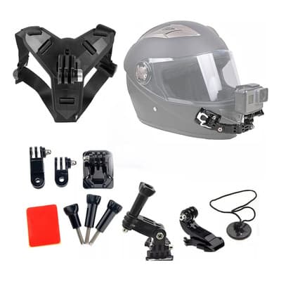 Base Adaptador Casco Moto Soporte Camara Lateral Para Gopro - $169.99 en Mercado Libre | PrecioMX