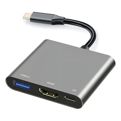 Adaptador Usb C A Hdmi 3 En 1 4k Multi-puerto Con Usb 3.0