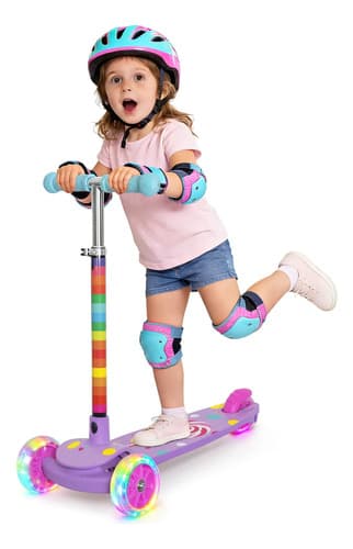Patinete De Altura Ajustable Para Niños Con 3 Ruedas Ilumina - $622.81 en Mercado Libre | PrecioMX