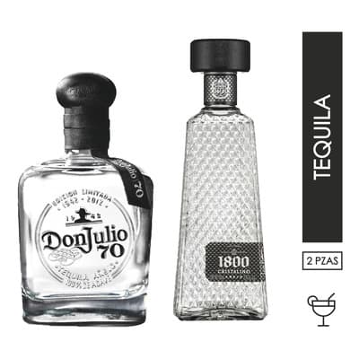 Pack De Don Julio 70 700ml Y 1800 Cristalino 700ml - $1,249.00 en Mercado Libre | PrecioMX