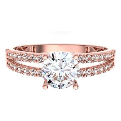 Anillo Compromiso Oro Rosa 14k Kt Joyas Agnes Aura Prata Talla 7 - $5,488.00 en Mercado Libre | PrecioMX