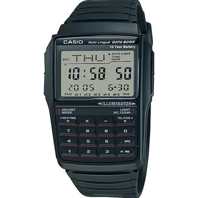 Reloj Casio Retro Vintage Dbc32 Caucho Calculadora Original Correa Negro Bisel Negro Fondo Negro - $1,228.15 en Mercado Libre | PrecioMX