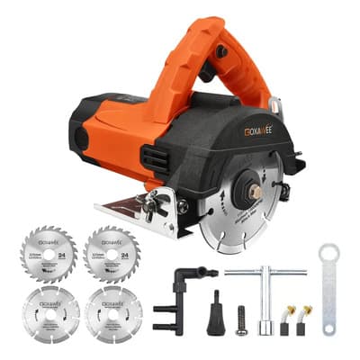 Sierra Circular Cortadora Goxawee Para Azulejos Marmol 1800w Color Naranja