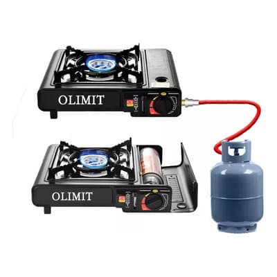 Parrilla Portátil Olimit A Gas Butano 2900w Con Estuche Y Protector De Viento - $393.90 en Mercado Libre | PrecioMX