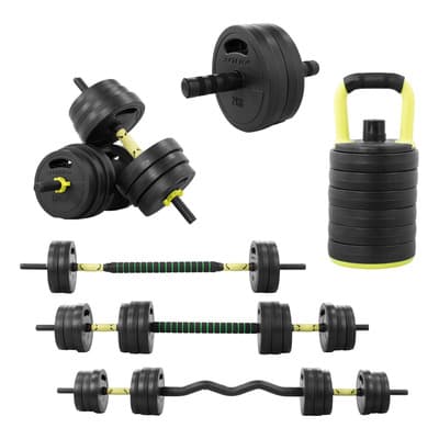 Mancuernas 20 Kg Altera Set Ajustables Disco Barra Pesa Rusa Color Verde Claro - $1,499.05 en Mercado Libre | PrecioMX
