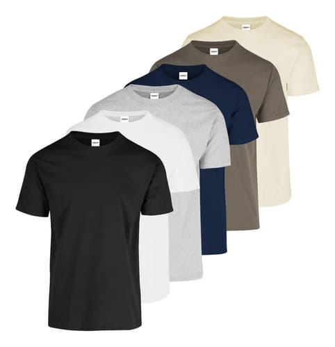 Pack X6 Pzs Playera Caballero Hombre Cuello Redondo Algodon - $587.16 en Mercado Libre | PrecioMX