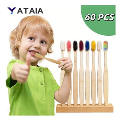 Cepillos De Dientes De Bambú Para Adultos Con Cerdas Suaves, 60 Uds Cepillo De Dientes Para Niños Para Parejas Desechable Para Hoteles 60ps Cepillos Dentales Yataia Colorful - $249.00 en Mercado Libre | PrecioMX