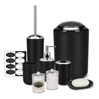 Timotech Juego De Accesorios De Baño De 8 Piezas Negro - $549.99 en Mercado Libre | PrecioMX