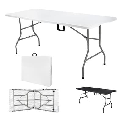 Mesa De Exterior Selectshop 180mesaplegable De Plástico Portátil 1.80m Color Blanco - $759.00 en Mercado Libre | PrecioMX