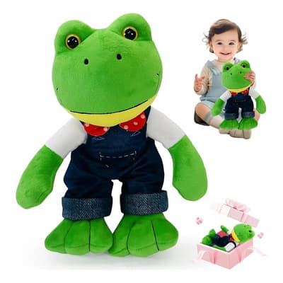 Peluche De Rana Rhenne Rene Juguete - Muñeca De Rana, Adorable Premium Peluche Compañero De Juego, Regalos De Navidad Para Niños Y Niñas Verde Oscuro - $98.28 en Mercado Libre | PrecioMX