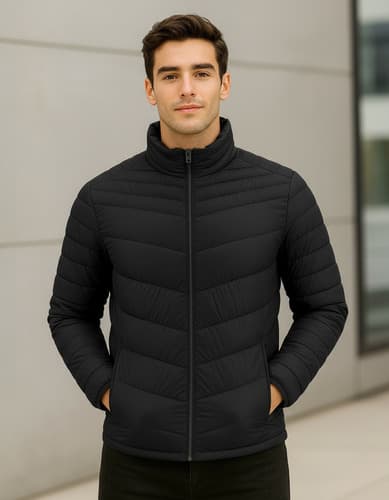 Chamarra Acolchada Ligera Impermeable Para Hombre - $233.00 en Mercado Libre | PrecioMX