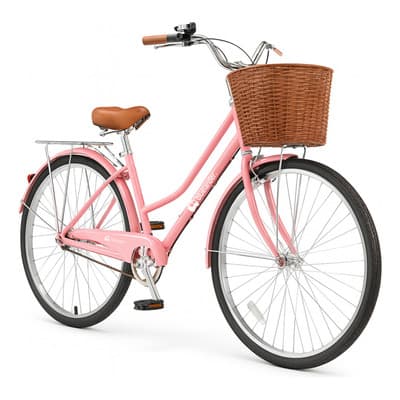 Bicicleta Urbana De Paseo R26 Doble Freno Vintage Canastilla Rosa - $3,198.90 en Mercado Libre | PrecioMX