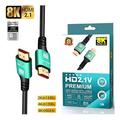 Cable Hdmi 8k 3 Metros Lukito Alta Velocidad 48gbps Hdr Para Ps5 Xbox Tv - $98.37 en Mercado Libre | PrecioMX