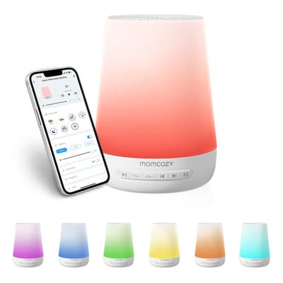 Momcozy Máquina De Sonidos Para Dormir Al Bebé Adultos, 34 Sonidos Para Dormir Y Luz Nocturna Con Control Por App Máquina De Ruidos Blancos Blanco - $746.82 en Mercado Libre | PrecioMX