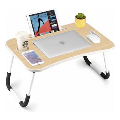 Mesa Plegable Para Laptop Bandeja Escritorio Cama Portátil Blanco - $193.67 en Mercado Libre | PrecioMX
