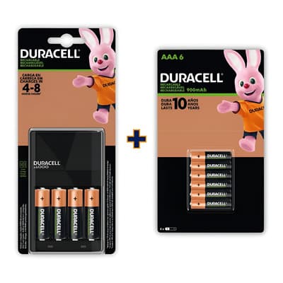 Duracell Rechargeable Dx1500 Kit Cargador Con 4 Pilas Aa 2500mah Y 6 Pilas Aaa 900mah - $764.00 en Mercado Libre | PrecioMX