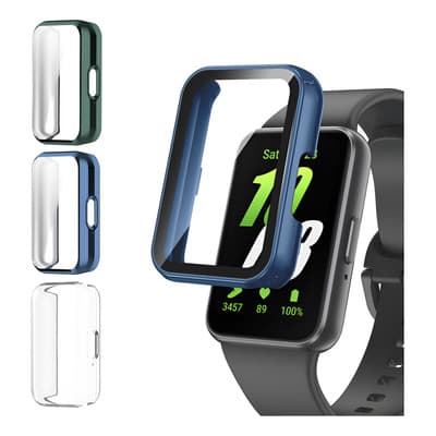 Funda Con Mica Para Samsung Galaxy Fit 3 Case Tpu 3 Pzs Caja Transparente + Azul + Verde - $125.23 en Mercado Libre | PrecioMX