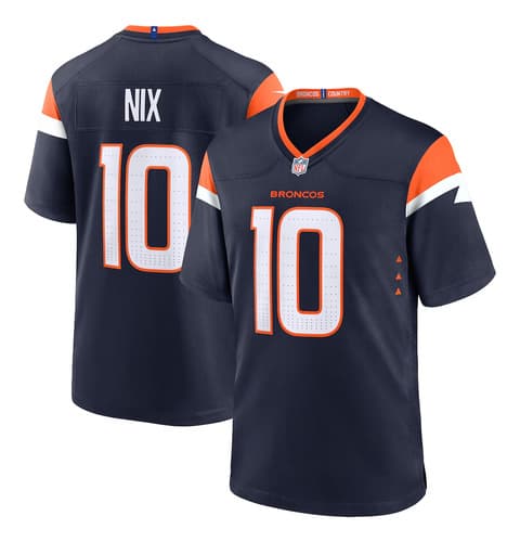 Jersey Denver Broncos Bo Nix Azul Marino - $797.62 en Mercado Libre | PrecioMX