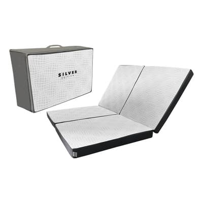Colchón King Size 10 Cm Seccionado Plegable Silver Edition Color Blanco