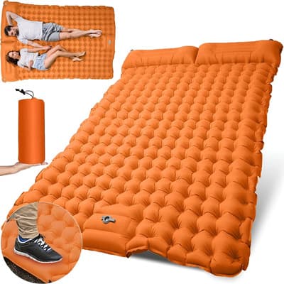 Colchón Inflable Portátil Acampar Dormir Doble Ultraligera