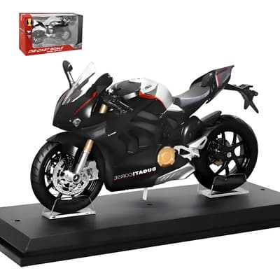 Moto Juguete V4s Con Luz Y Sonidobase Coleccion Escala 1:12 Negro - $237.80 en Mercado Libre | PrecioMX