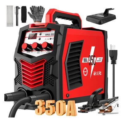 Soldadora Inverter 20-350A STQUSTI Soldadoras Inversor Para Soldar Máquina De Soldar Portátil Máquina Soldar MMA-350A Con Pantalla LCD Y 3 Perillas (amperios , Fuerza De Arco , Arranque En Caliente )
